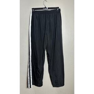 edikted Black White Stripe Track Pants XL NWT